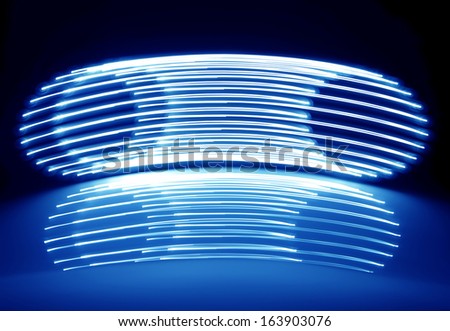 Abstract Neon Lights on the Dark Background