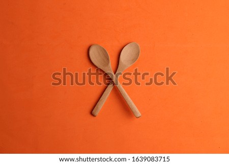 small bamboo wooden kitchen spoons for food