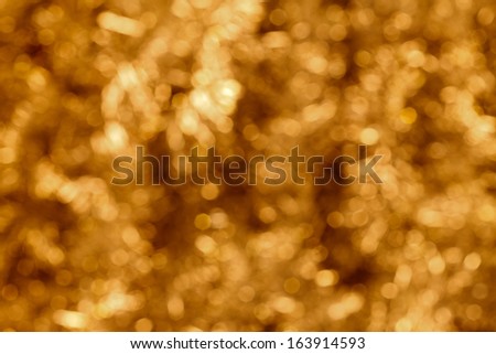 Abstract  golden and white bokeh background 