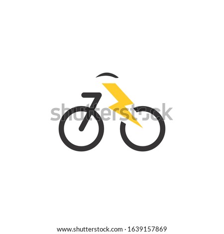 Creative innovation for bike electric Concept Logo Design