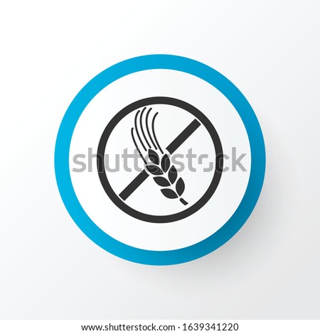 Gluten free icon symbol. Premium quality isolated no wheat element in trendy style.