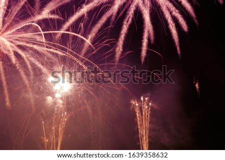 Fireworks sky night light colorful celebration 