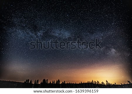  Milky Way  in the night sky.