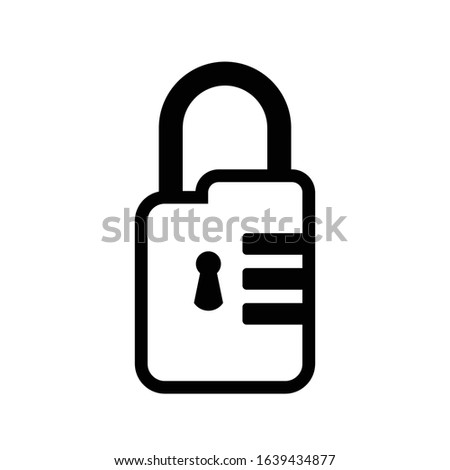 lock icon for web design and brochure design material