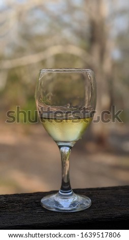 cold wine in a cold glass