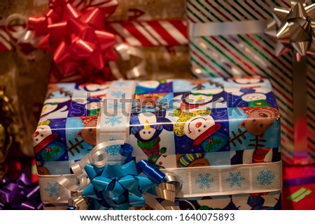 Christmas Gifts and Bow Wrapped