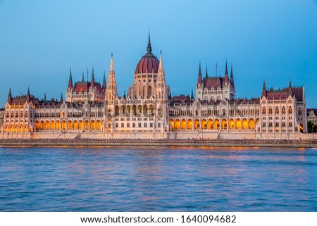 Parliament in Budapest by day, Hungary