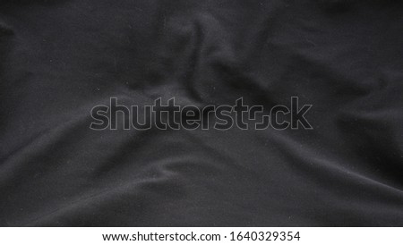 black silk cotton background. dirty fabric texture