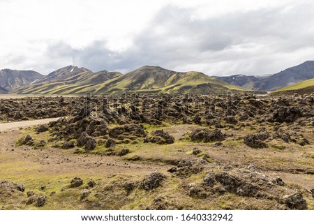 Landmannalaugur beauty and  landscapes in Iceland