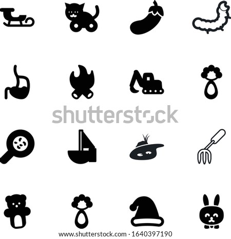 cartoon vector icon set such as: red, bear, germs, japanese, fork, machine, flame, energy, swamp, card, digestion, laboratory, color, care, sledge, pond, sled, park, xmas, flag, tool, caterpillar