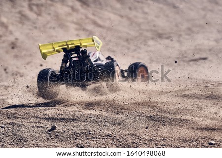 Radio control championship car buggies buggy tt circuit scale 1/8 competition cars rc  Royalty-Free Stock Photo #1640498068