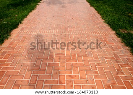 Brick block pathway