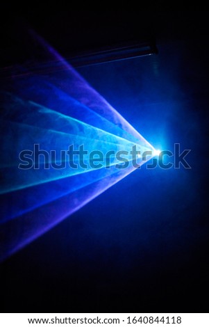 Laser beam and flash light