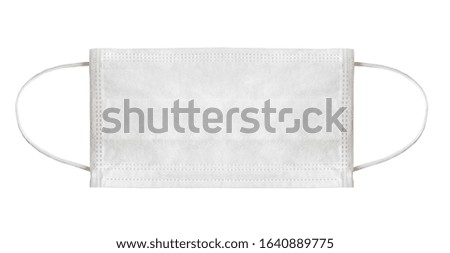 Surgical mask isolated on white background. Medical concept
