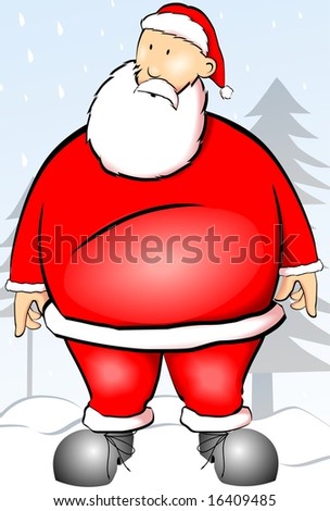 Illustration of Santa clause in christmas	