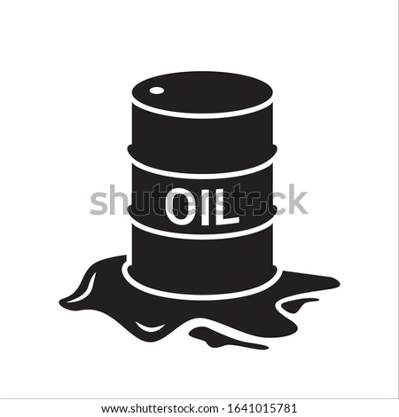 Oil barrel vector icon. Crude oil flat sign design. Oil can symbol pictogram