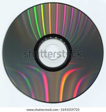 DVD disc on a white background