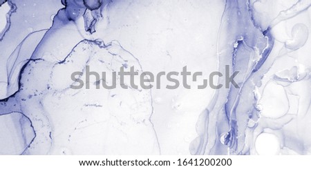 Neon Cover Color. Watercolor Brush Art. Sky Abstract Shapes. Liquid Pattern Abstract. Indigo Aqua. Sky Wash Background.