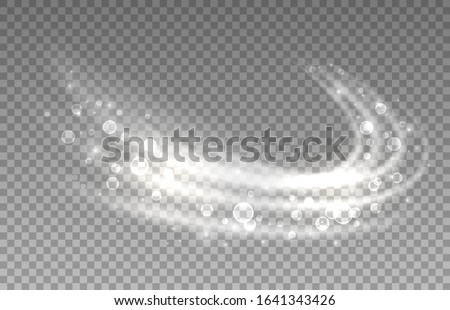 Transparent light effect. Abstract foam, sparkling wave. Dynamic 3D element for the design of washing powders, soaps, shampoos and liquid detergents Royalty-Free Stock Photo #1641343426