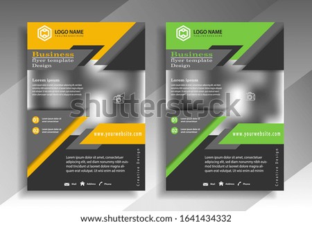 Brochure brochure pamphlet covering the layout of the room design for photo backgrounds, vector illustration templates in A4 size, for advertising, annual reports or other purposes. vector illustratio