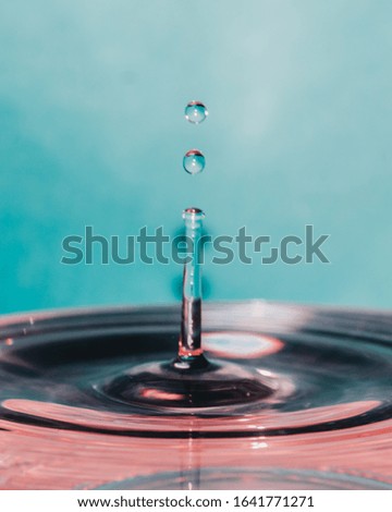 Abstract macro photo of a water drop