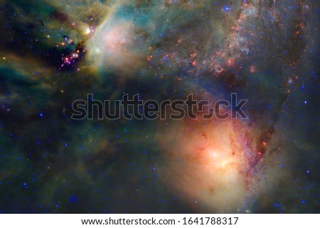 Starfield in outer space many light years far from the Earth. Elements of this image furnished by NASA.