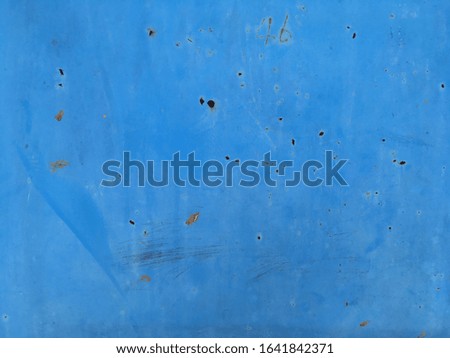 Blue color paint metal surface texture background