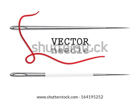 needle with thread / vector illustration eps 10 Royalty-Free Stock Photo #164195252