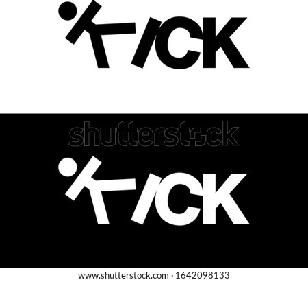 Kick Logo - Meaningful Letter Logo Royalty-Free Stock Photo #1642098133