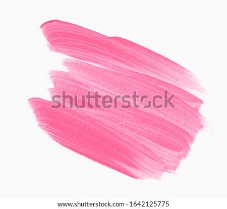 Make up brush paint stroke  watercolor background vector. Perfect abstract design for logo and sale banner. 