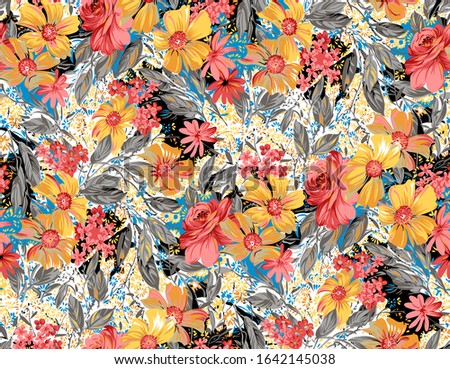 seamless pattern floral flowers design
