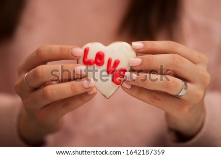 heart cookies for Valentine's day