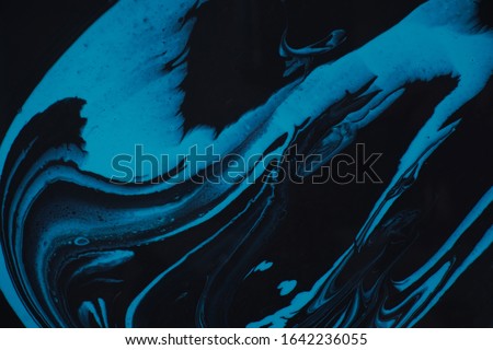 Beautiful abstract background. Acrylic paints. Aqua menthe. Marble texture. Contemporary art. Marbleized effect. Acrylic painting Royalty-Free Stock Photo #1642236055