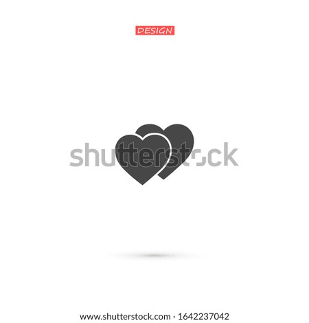 Heart Icon, vector illustration. vector illustration. Web design icon