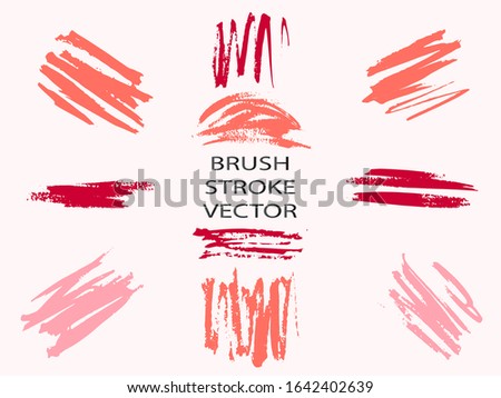 Abstract acrylic brush strokes isolated on gentle background, creative illustration,fashion background.  Vector illustration. Art creative modern abstract vector.