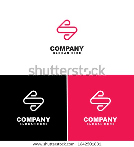 vector Business corporate letter S logo design vector. Simple and clean flat design of letter S logo vector template.