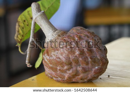 Custard apple is famous in the market in Thailand