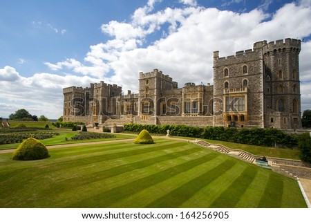 Windsor castle near London, United Kingdom Royalty-Free Stock Photo #164256905
