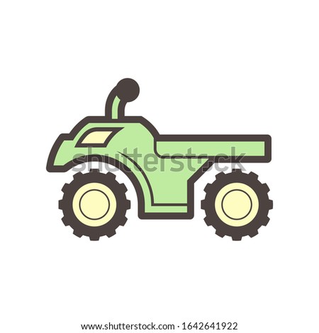 Off road vehicle vector icon design element.