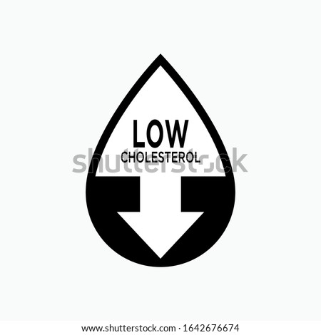 Low Cholesterol Icon. Healthy Indicators, Health Parameter Symbol. Applied for Design, Presentation, Website or Apps Elements - Vector. Royalty-Free Stock Photo #1642676674