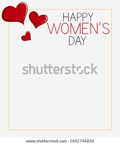 Background template for happy women day illustration