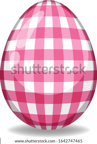 Easter theme with decorated egg in colorful patterns illustration