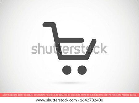 Shopping cart icon.Shopping cart Thin line design icon. Shopping cart simple icon illustration vector.Shopping chart vector icon