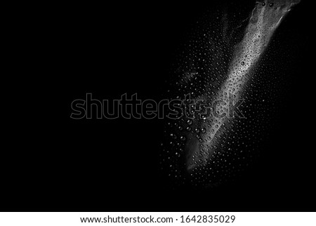 water drop texture on black background, water splash