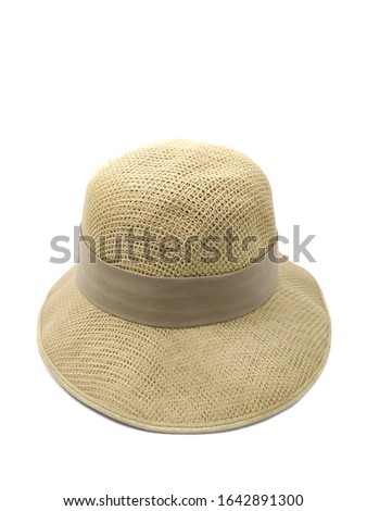 Vintage fashion hats for women, men, isolated on a white background.