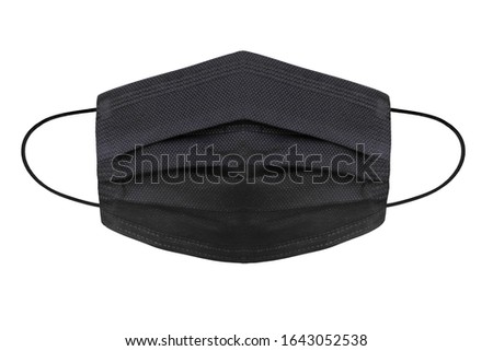 Medical protective mask on white background, Prevent Coronavirus, protection factor for wuhan virus, With clipping path Royalty-Free Stock Photo #1643052538