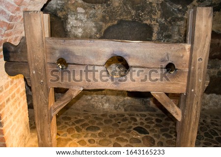 an instrument of torture in a medieval castle