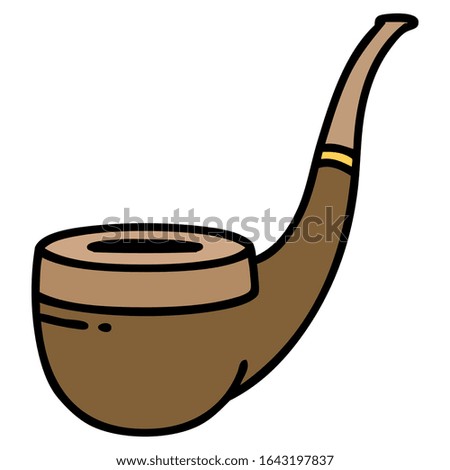tattoo in traditional style of a smokers pipe