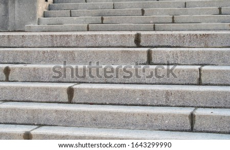 old Granite stairs steps as background