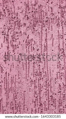 Light Pink Painted Scratched Concrete Wall Surface Background